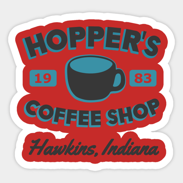 Hopper's Coffee Shop Sticker by sfcubed